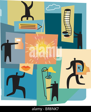 Personnes réunissant les compétences nécessaires pour une entreprise Banque D'Images