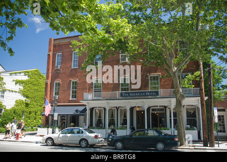 Un hôtel à Sag Harbor dans l'État de New York. Banque D'Images