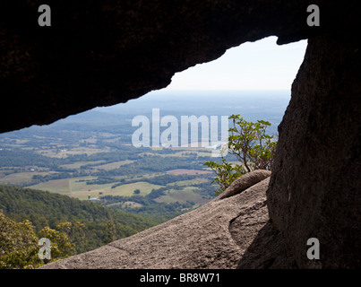 Vue sur la vallée de Shenandoah sur une montée du vieux Rag Banque D'Images