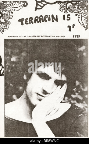 Magazine de la fanzine Terrapin Syd Barrett société appréciation environ 1975 membre fondateur de Pink Floyd Banque D'Images