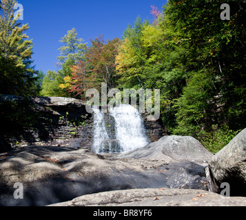 Muddy Creek Falls et Swallow Falls dans Swallow Falls State Park, Maryland, USA Banque D'Images