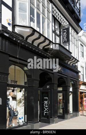 Nouveau magasin dans le centre-ville de Chester, Cheshire, Angleterre, RU Banque D'Images