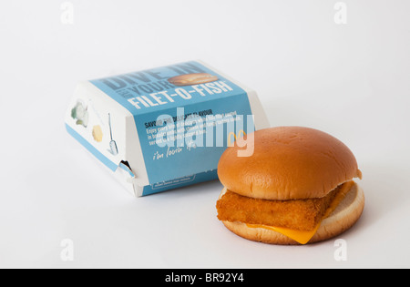 Filet de mcdonalds-0-fish burger fish Banque D'Images