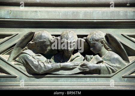 Détails de l'entrée de la cathédrale (Duomo) à Florence Banque D'Images