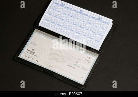 À partir de chèque en dollars Banque Nationale Indépendante Florida USA Banque D'Images