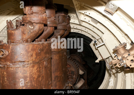 Moteur essence de la Hollande 1, le premier sous-marin de la Royal Navy (1901), Royal Navy Submarine Museum, Gosport, Portsmouth, Royaume-Uni Banque D'Images