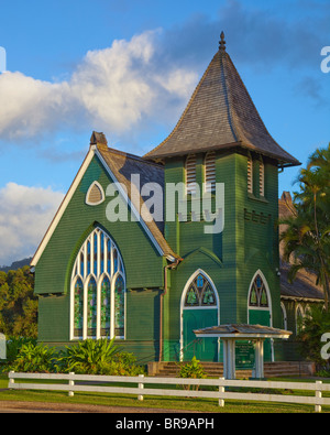 Kauai, HI Wai'hui oli'ia (Église congrégationaliste) dans la région de Hanalei sur la rive nord de Kauai Banque D'Images