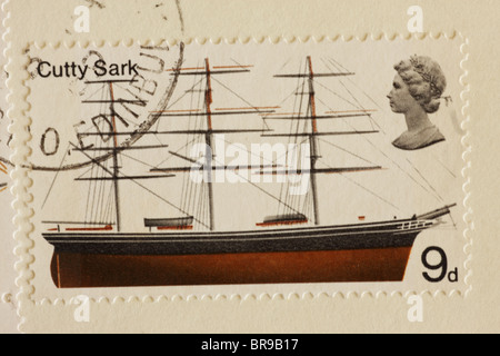 Navires britanniques Commémoration Stamp Cutty Sark 1969 Banque D'Images