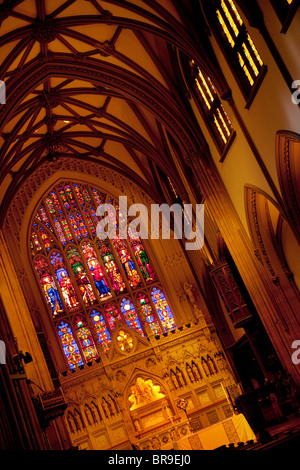 L'intérieur de l'église Trinity dans Lower Manhattan, près de Ground Zero, New York City USA Banque D'Images