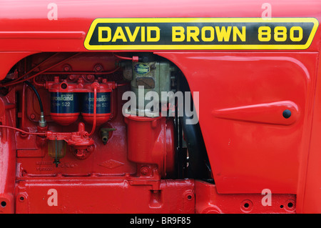 Détail d'un David Brown 880 Implematic moteur du tracteur Banque D'Images