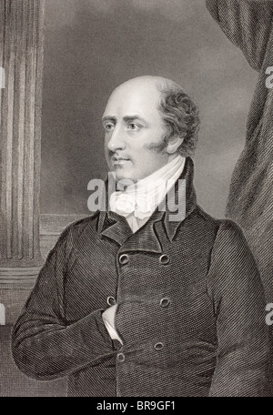 George Canning, 1770 à 1827. Homme d'État britannique, homme politique et Secrétaire aux affaires étrangères. Premier Ministre du Royaume-Uni Banque D'Images