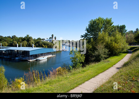 Marina de Sacramento en Californie, à Sacramento Banque D'Images