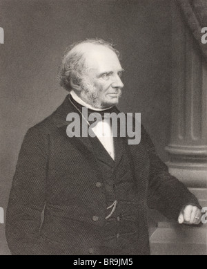 John Russell, 1er comte Russell, 1792 à 1878. Whig anglais et homme politique libéral, deux fois Premier Ministre du Royaume-Uni. Banque D'Images