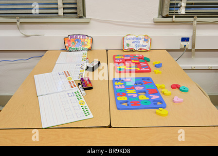 La maternelle et première année de classe. Banque D'Images