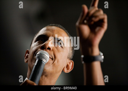 Le sénateur Barack Obama à Albuquerque N.M. Banque D'Images