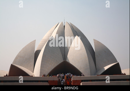 Temple de Bahai à New Delhi. Banque D'Images