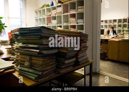 La salle du courrier de la Cour du travail à Berlin, Allemagne Banque D'Images