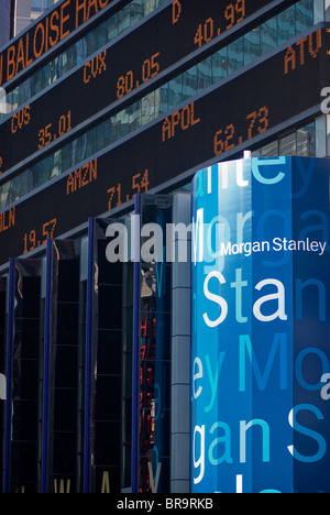 Problèmes financiers continuent à Wall Street pour les banques américaines et les assureurs continuent le jeudi 18 septembre 2008. Banque D'Images