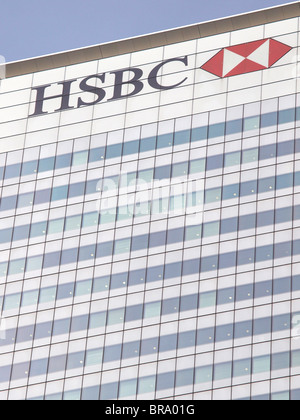 La tour HSBC est administré par la société d'immobilier espagnol Metrovacesa SA. Canary Wharf Docklands Londres Angleterre Royaume-uni Banque D'Images