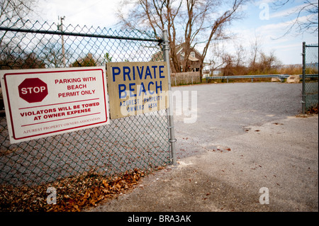 Les images prises dans la communauté d'Azurest Sag Harbor, New York. Une plage de la communauté afro-américains à l'extrémité orientale de Long Island Banque D'Images