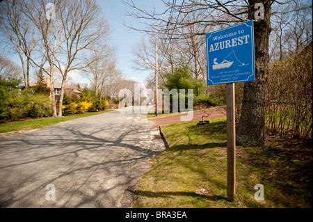 Les images prises dans la communauté d'Azurest Sag Harbor, New York. Une plage de la communauté afro-américains à l'extrémité orientale de Long Island Banque D'Images