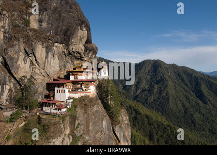 La célèbre Taktshang Goempa le nid du tigre (monastère), Bhoutan, Asie Banque D'Images