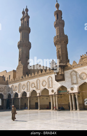 La mosquée Al-Azhar, Le Caire, Egypte, Afrique du Nord, Afrique Banque D'Images