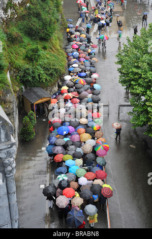 Le pape Benoît XVI à Lourdes, Hautes Pyrénées, France, Europe Banque D'Images