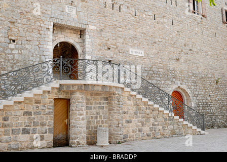 L'entrée de la Citadelle, également appelé Castel St Mary, la fortification défensive de la vieille ville de Budva. La Citadelle a été Banque D'Images