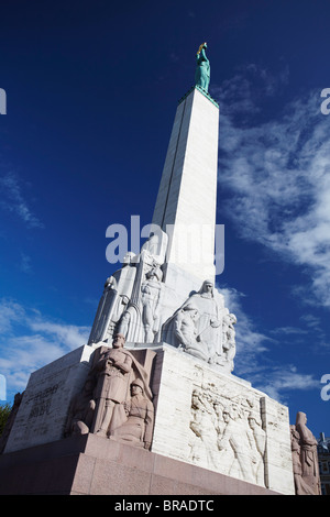 Monument de la liberté, Riga, Lettonie, Pays Baltes, Europe Banque D'Images