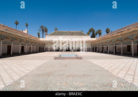 Palais de la Bahia, Marrakech, Maroc, Afrique du Nord, Afrique Banque D'Images