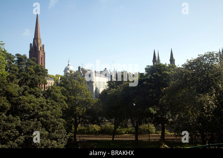 Vue sur Union Terrace Gardens, Aberdeen, Ecosse Banque D'Images