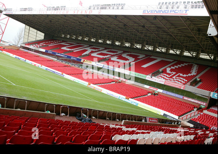 La masse de la ville, accueil de Nottingham Forest Football Club. Le stand de Brian Clough. Banque D'Images