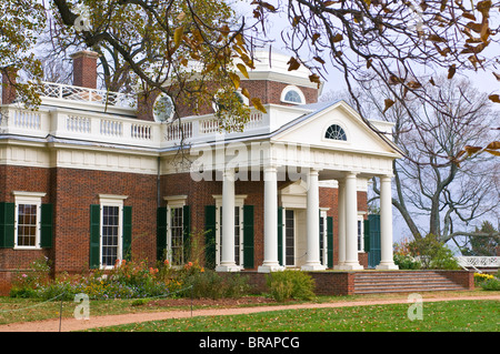 La succession de Thomas Jefferson, Monticello, Virginia, États-Unis d'Amérique, Amérique du Nord Banque D'Images