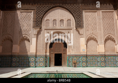 Medersa Ben Youssef, Marrakech, Maroc Banque D'Images