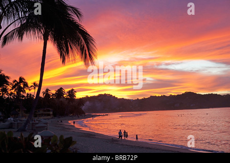 Coucher du soleil à Sayulita, Mexique Banque D'Images