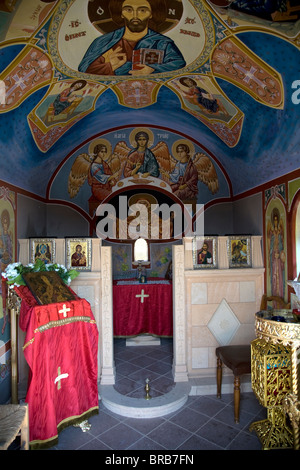 Chapelle Paléohora Aegina Island Grèce Îles Argosaronique Banque D'Images