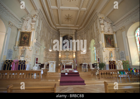 L'église de Notre-Dame-de-Bonsecours de L'Islet-sur-Mer, Québec, Canada Banque D'Images