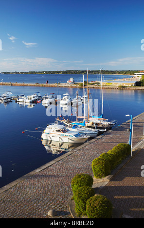 Yachts dans le port de Pirita, Tallinn, Estonie, Pays Baltes Banque D'Images