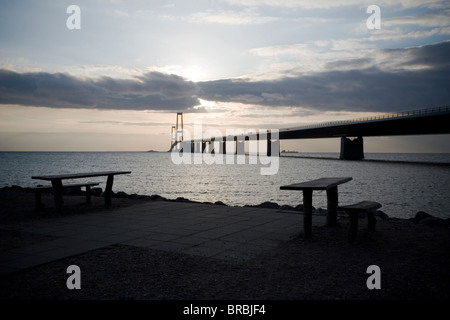 Pont de la Grande Ceinture, Korsor, Danemark Banque D'Images