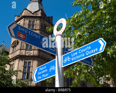 Le centre-ville de Sheffield, South Yorkshire, Angleterre, Royaume-Uni Banque D'Images