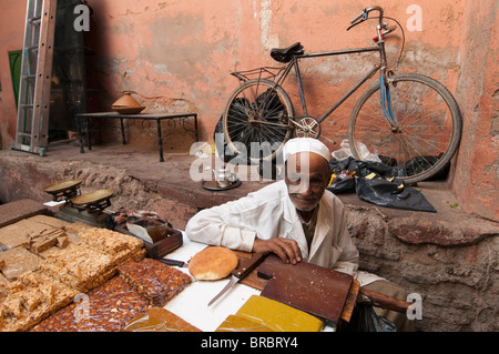 Souk Médina, Marrakech, Maroc, Afrique du Nord Banque D'Images