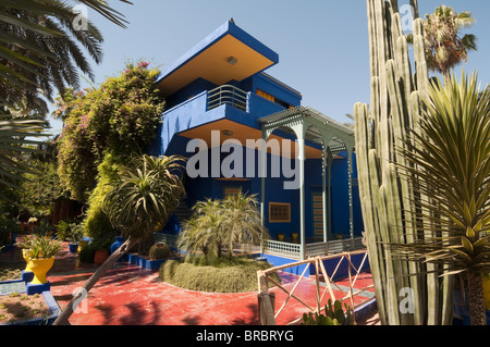 Le jardin Majorelle, Marrakech, Maroc, Afrique du Nord Banque D'Images