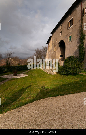 Sanctuaire franciscain de La Foresta, Rieti, Latium (Lazio), l'Italie, l'Europe. Banque D'Images