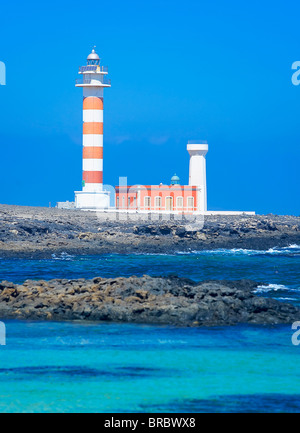 Toston phare, El Cotillo, Fuerteventura, Iles des Canaries, l'Atlantique Banque D'Images
