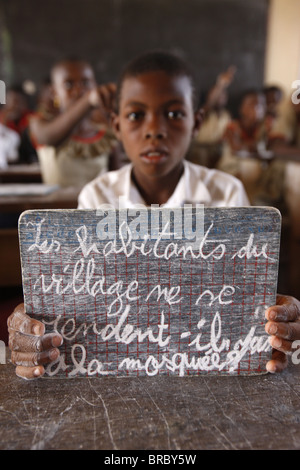 L'école de l'Afrique, Lomé, Togo, Afrique de l'Ouest Banque D'Images