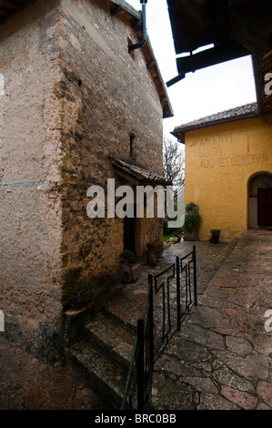 Sanctuaire franciscain de La Foresta, Rieti, Latium (Lazio), l'Italie, l'Europe. Banque D'Images