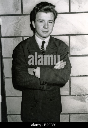 RICK ASTLEY chanteuse pop britannique en 1987. Zuffante Vinnie Photo Banque D'Images