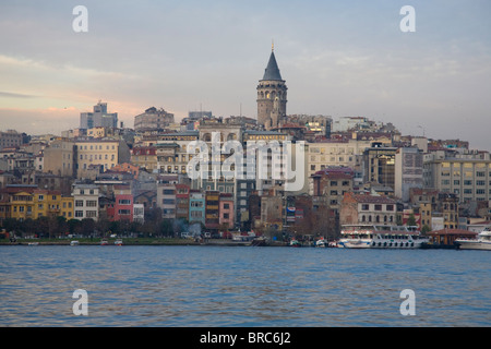 Vue sur le Bosphore, à la Tour de Galata Istanbul Banque D'Images