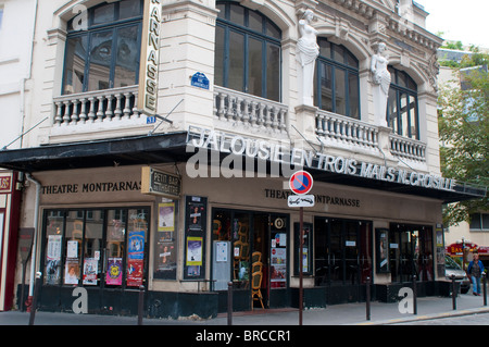 Théâtre Montparnasse, Rue de la Gaite, Paris, France Banque D'Images